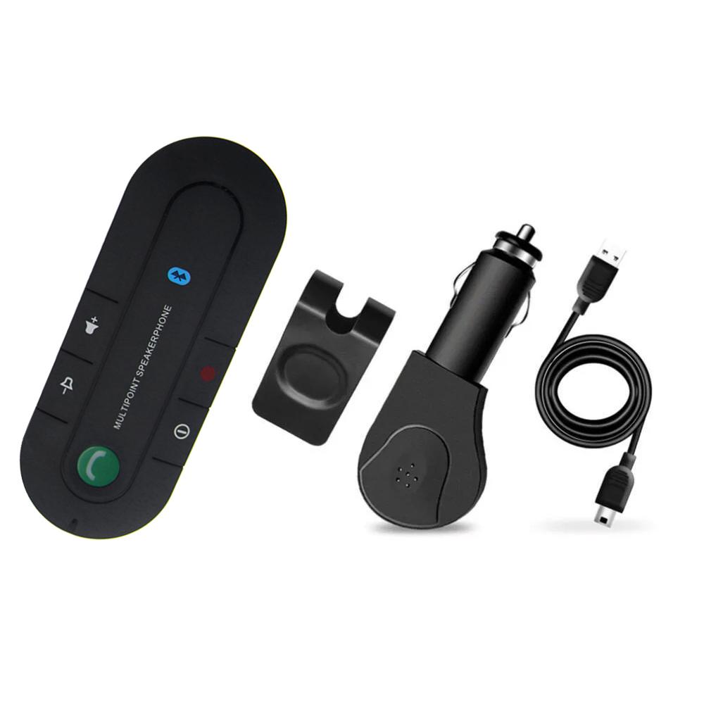 Speakerphone 4.1+EDR Wireless Bluetooth-compatible Handsfree Car Kit Speaker MP3 Music Player Car Charger Receiver