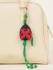 Garden insect butterfly bee ladybug design bag charm cute mini holder pouch for small coins purse or airtag
