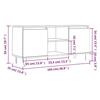 VidaXL Meuble TV gris béton 104x35x50 cm bois d'ingénierie 827016