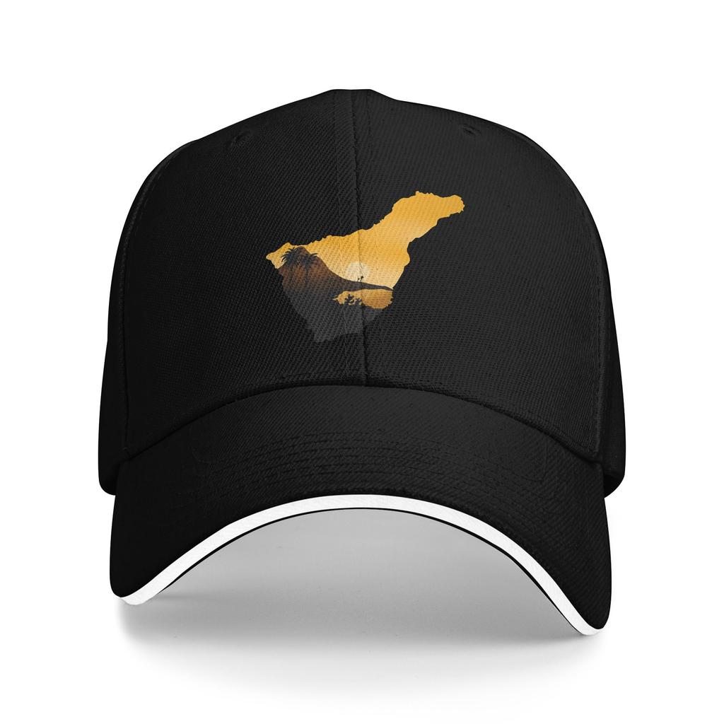 Tenerife Flag Sun Baseball Cap Spring Yk Retro Trucker Hat For Unisex Women Running Hippie Baseball Caps