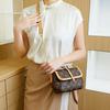 A Small Square Tofu Bag for Summer Women, A Single-shoulder Crossbody Retro Checkered Light Luxury Fashion Bag