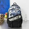 Schoolbag Japanese ins trendy cool American retro contrasting colors versatile large-capacity schoolbag male junior high school student backpack