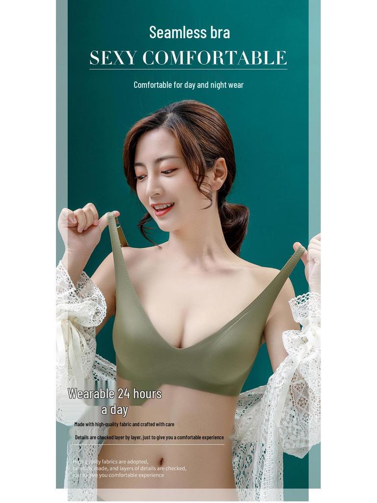Seamless Adjustable Push-Up Bra: Soft Support for All Chest Sizes