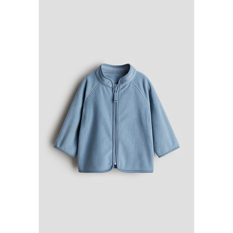 

Детская одежда HM для малышей мальчиков и девочек, верхняя одежда, летний флисовый кардиган на молнии 1239729 Light gray blue 90/52(1 ½-2Y)