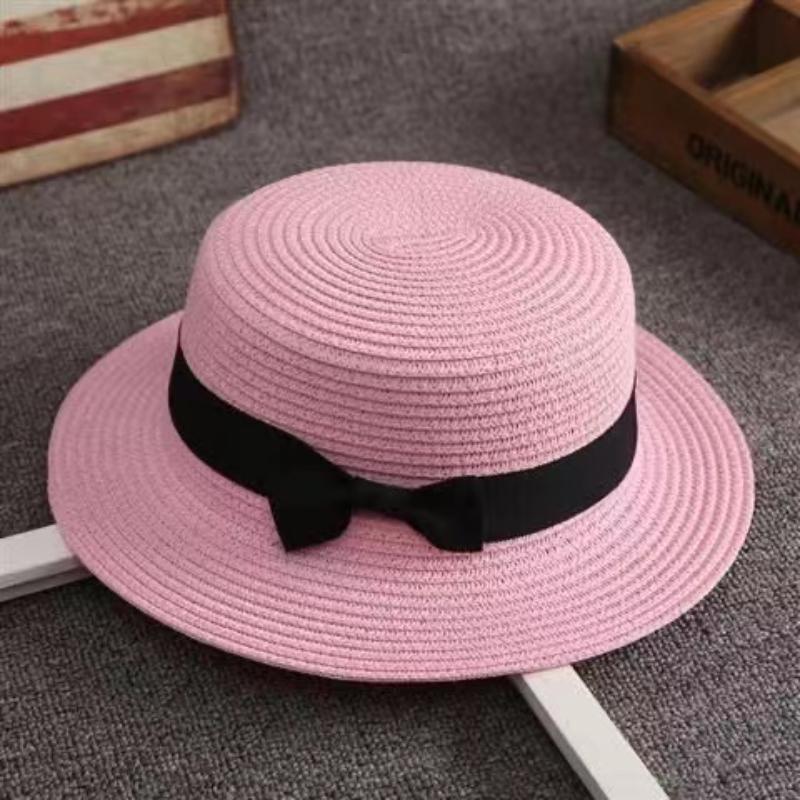 Sommer Hüte Für Frauen Sonnenhut Strand Damen Mode Flache Brom Bowknot Panama Dame Casual Sonne Hüte Für Frauen Stroh hut