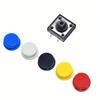 25 Sets Light Touch Switches A24 Circular Button Caps 12 * 12 * 7.3MM Switch Button Circular Kit Electronic Component DIP