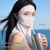 Damen UV-Schutz Gesichtsmaske: Eis-Seide, Atmungsaktiv, Sonnenschutz, Hohe Optik, Augenecken-Schutz