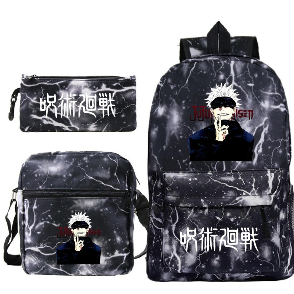 New Animation Peripheral Printing Children's Fashion Backpack Japanese Trend Primary and Secondary School Student Schoolbag Set