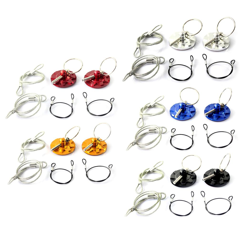 Universals Aluminum Mount Hood Pin Bonnet Lock Kit Car Tunning Lock Kit Down Hood Lock Latches Pin Vehicle Accessory