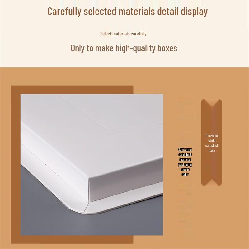 4-inch Transparent Single-Layer Cake Box (5-Pack)