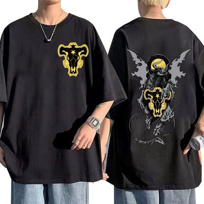2023 Harajuku Anime Black Clover Unisex/Unisex Fashion Summer T-Shirt Cool Asta Print Girl/Boy Short Sleeve