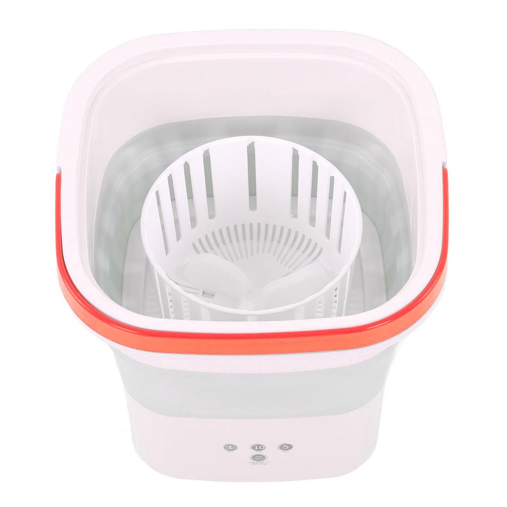 Mini Washing Machine Foldable Small Washing Machine Wash and Dry with Drain Basket for Kids Clothes Underwear Apartment