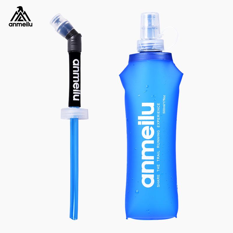 ANMEILU Outdoor Sports Portable Folding Water Bag with EU Food Grade Straw Certification