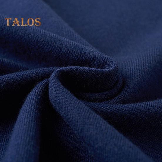 Men Fall Winter Sweater with Stretchy Cuffs And Hem Round Neck Thickened Keep Warm Solid Color Long Sleeves Mid Length Top