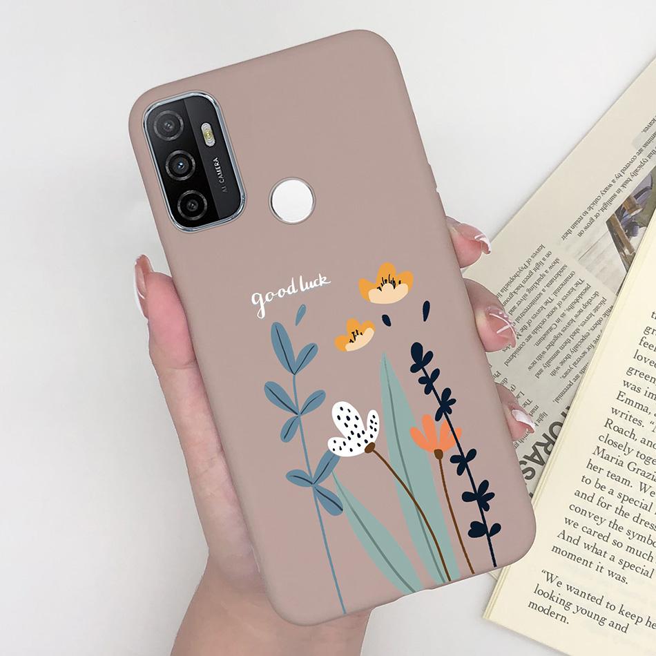 For OPPO A53S 2020 Case Cartoon Coque Heart Painted Silicone Phone Back Cover For Oppo A53s A 53s A53 S Oppoa53 2020 Shell Case
