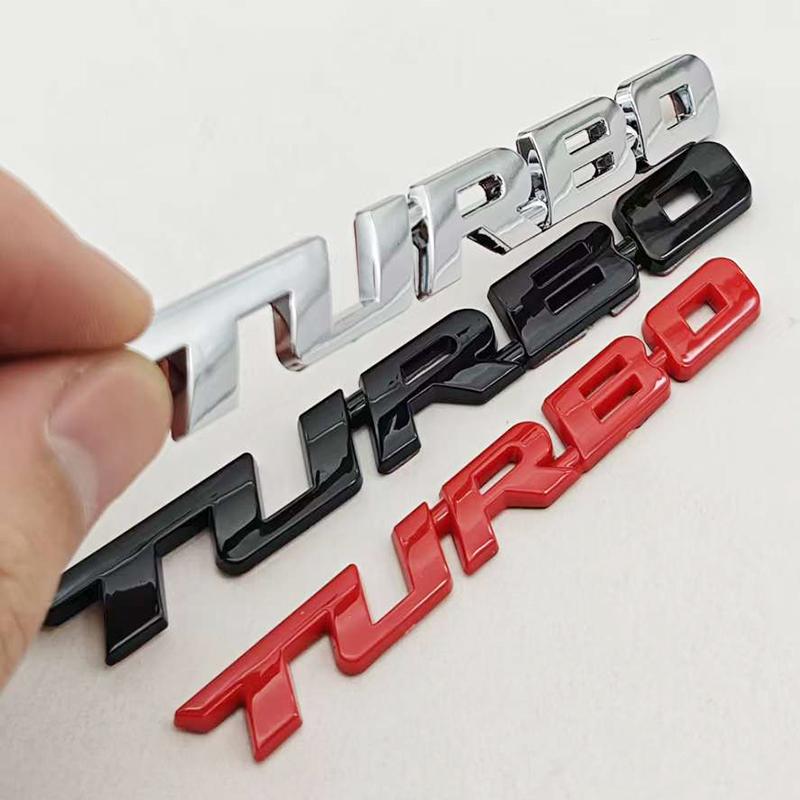 Car Sticker Turbocharged Turbo ABS 3D Badge Car Modification Accessories Rear Marking Side Marking Decorative Car-Sticker