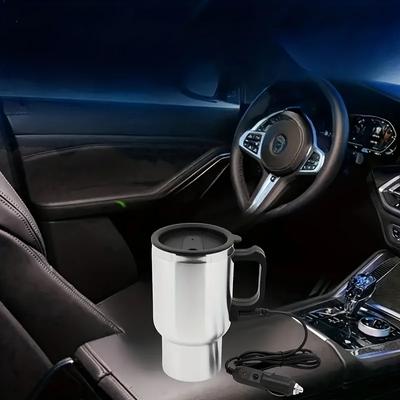 12V 450ml Elektrische Heizung Auto Wasserkocher Wasser Kaffee Milch Thermobecher Camping Reise Wasserkocher Edelstahl Fahrzeug Heizbecher