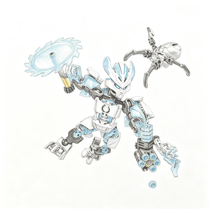 Bionicle Series Skull Warrior Mask Maker Building Blocks Anime Action Figures Soldier Warrior Bricks Toys For Boys Kids Gifts