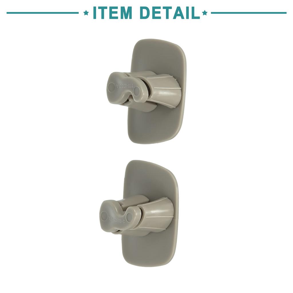 ACROPIX Interior Roof Insert Hook Hanger ABS Cover Trim for Volvo S90 V90 Gray 2pcs - -