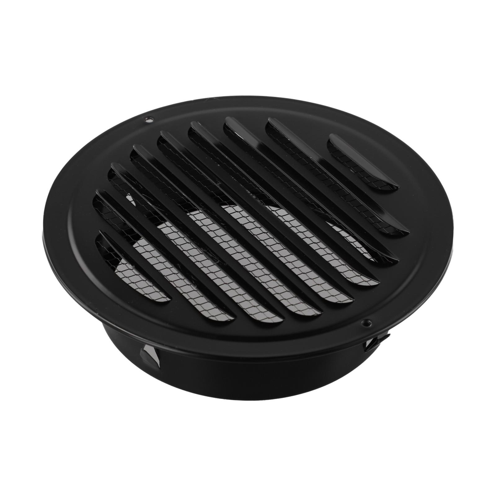

80mm Black Round Exhaust Vent Grille for Residential and Industrial Needs 150mm