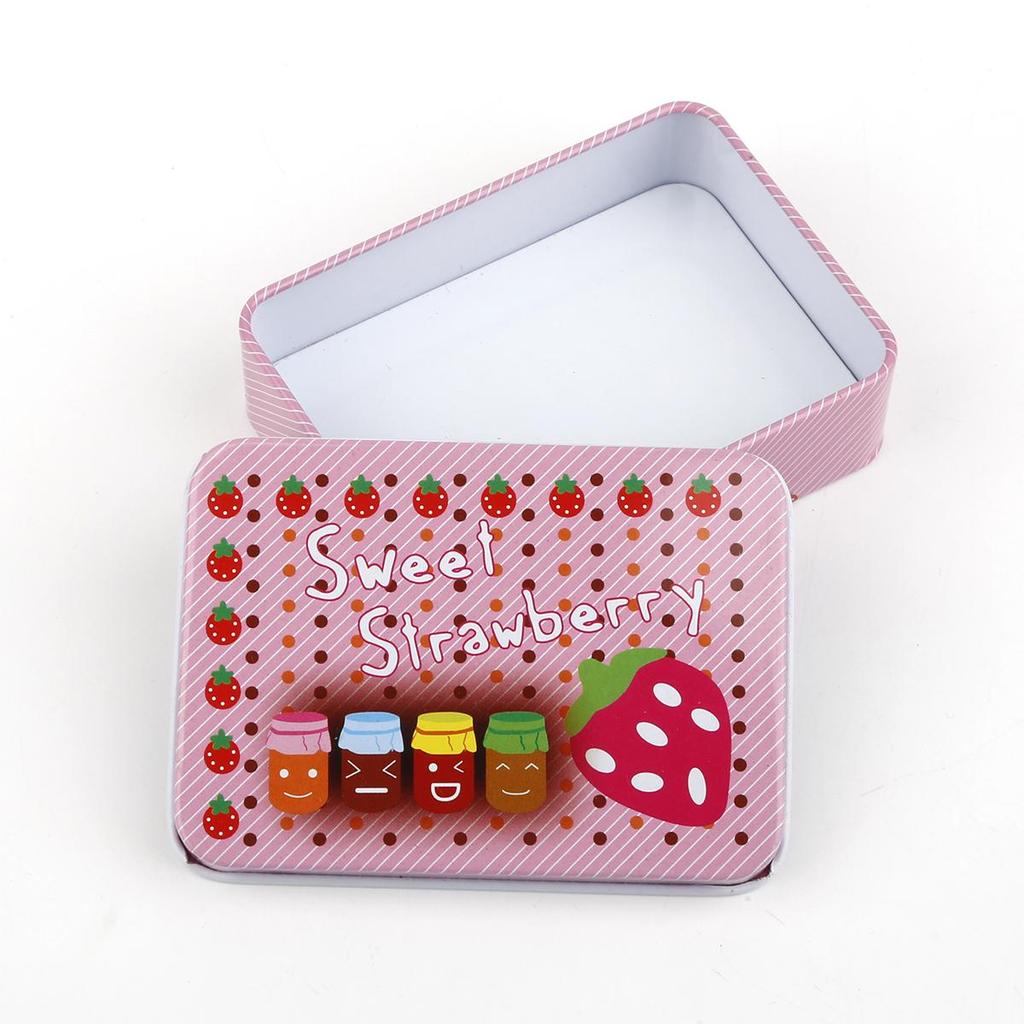 Small Storage Boxes Mini Cute Kawaii Cartoon Tin Metal Box Case Home Storage Organizer For Jewelry Kids Toy Gift Home Supplies