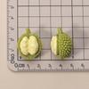 Mini Simulated Fruit Ornament Watermelon Avocado Grape Lemon Peach Micro Landscape Dollhouse Miniature Toy Car Decoration