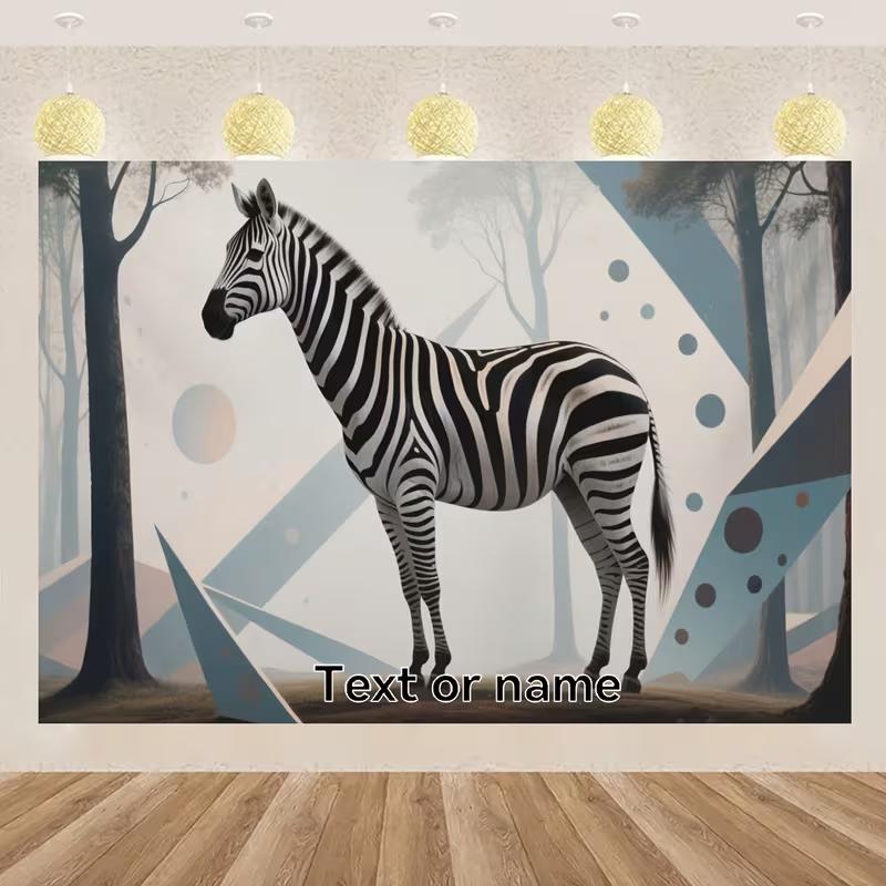

2D Flat Printed Personalized Animal Background for Nursery Photoshoot 47.2x31.5inch/120*80cm