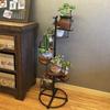Decor Stair Shape Spiral Plant Stand for Holds 8-Flower Pot, Flower Pot Holder Planter Organizer Shelf, Multiple Rack Wrought Iron Plant Shelf for
