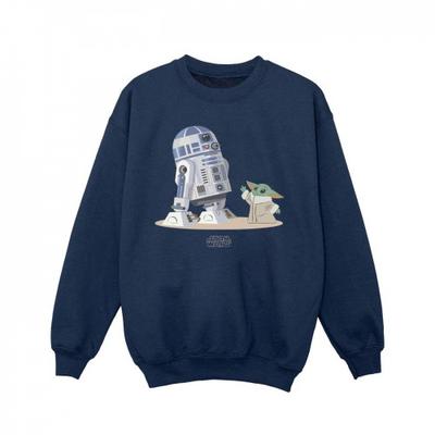 Girls The Mandalorian R2D2 And Grogu Sweatshirt