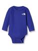 Baby Cotton Romper Organic Lapis Lazuli Size 70 L/S NTB62205, Cotton, Moisture-Wicking, Quick-Drying, Blue,