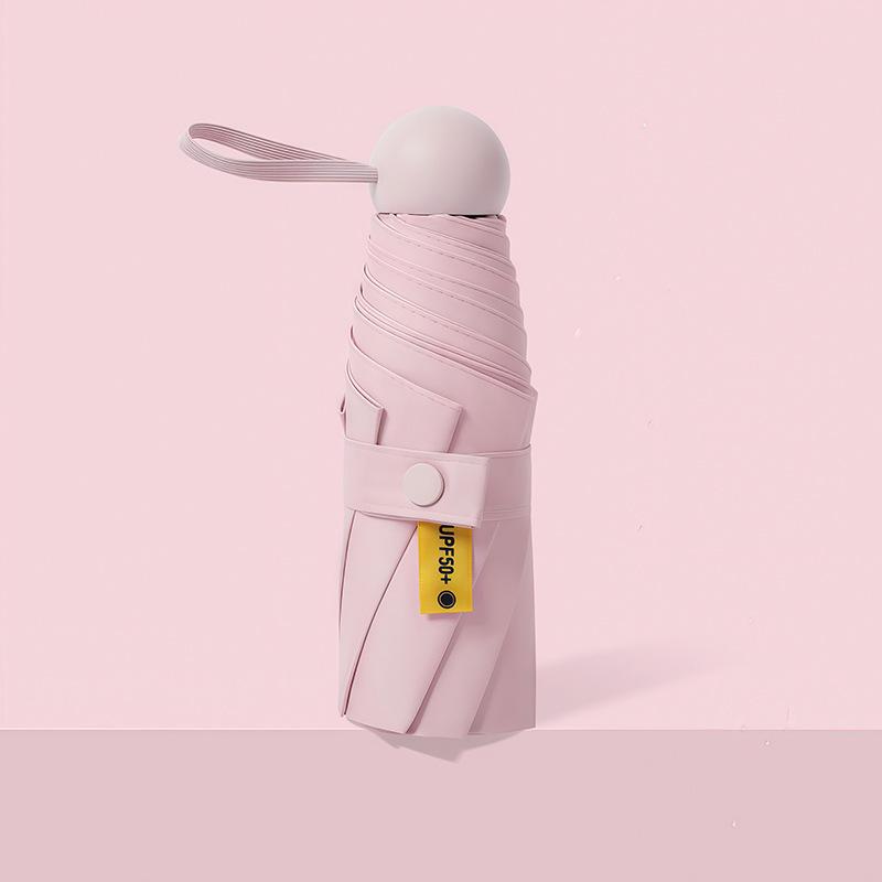 50% Off Capsule Sun Umbrella Women'S Sunscreen Uv Protection Pocket Small Portable Mini Folding Parasol Sun Umbrella