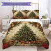 Tree Decorations Pattern Bedding Uilt Set Uilt Cover Pillowcase Home Decoration Birthday Gift (1 * Duvet Cover + 2 * Pillowcase Without core)_XIA