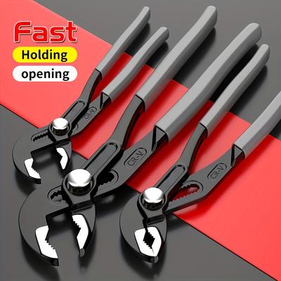 Chrome Vanadium Steel | Professional Multi-Functional Socket Wrench Set | Large Jaws, Corrosion-Resistant Non-Slip Grip