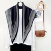 Autumn New Triangle Scarf Fashionable Classic Versatile Line Printed Series Waist Travel Photography External Square