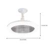 Socket Fan Light E27 Ceiling Fan with Light LED Lamp Fan with Remote Aroma Diffuser Silent Ceiling Fan for Bedroom Living Room
