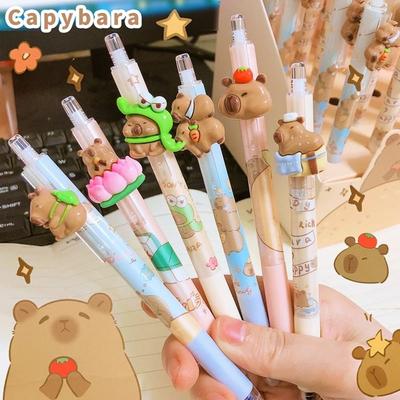 Cartoon Löschbarer Stift Kawaii Niedlicher Schreibstift Hübscher Ästhetischer Capybara Gelstift Kinder