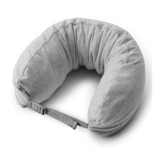 MUJI Подушка для шеи с фиксацией Серая Прибл.. 16 x 64 см 15968169