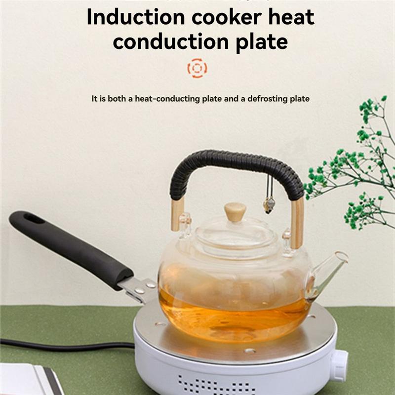 ABKS-Heat Conducting Plate For Electric Stove Heat Conducting Plate For Moka Pot Household Heat Conducting Plate With Handle