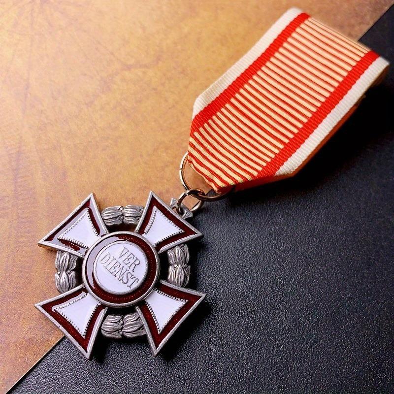 1Pc Classic Austrian Merit Medal Replica Metal Badge Collection DIY Clothing Decor