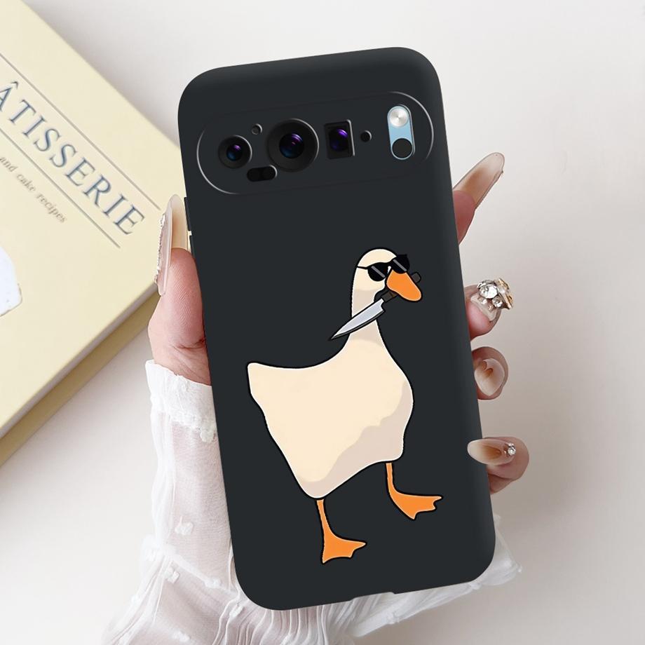 Silicone Butterfly Flower Aesthetic Cover Case For Google Pixel 9 Pro 9A Funda Use For Google 8 8a 8Pro Soft Matte Bumper Capa