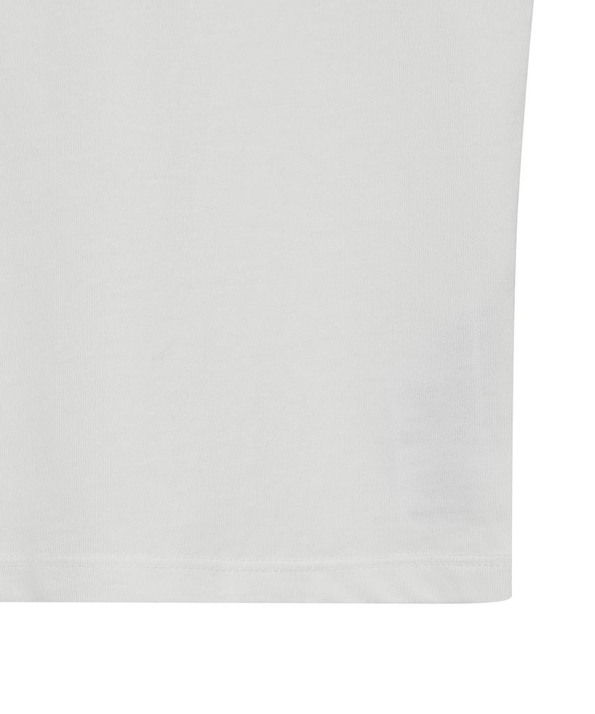 Syupeodeulai Women'S Slogan Logo T-Shirt White Sdfiscq02Wht