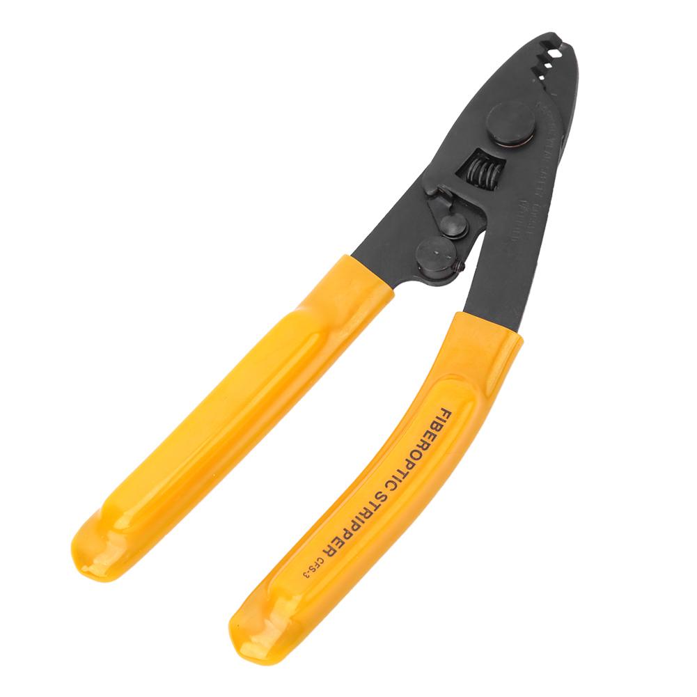 Fiber Optic Stripping Pliers 3 Port Hole Ergonomic Hand Stripper with Hex Socket Wrench