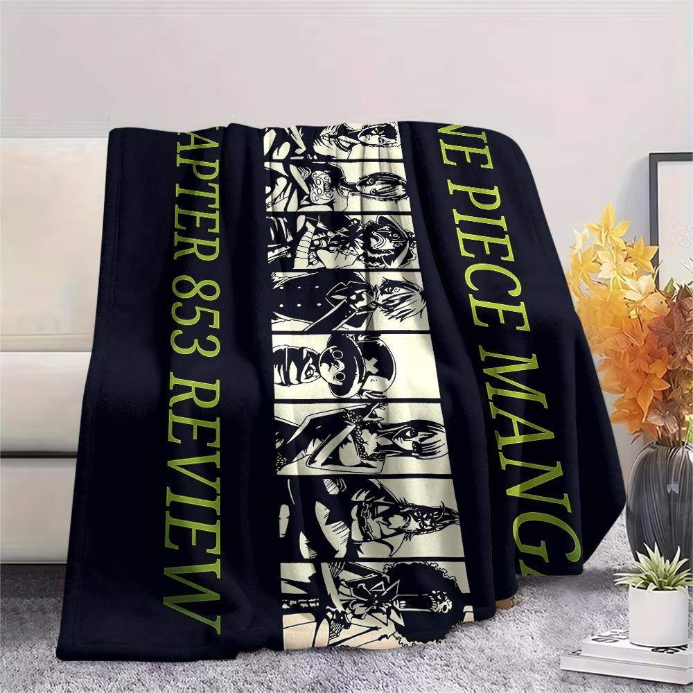 One Piece character Print Flannel Blanket,High quality Comfortable for All Seasons,Home Decor,Warmth and Comfort,Perfect for Christmas Gifts