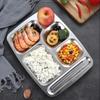 AIM Stainless Steel 5-Compartment Meal Tray