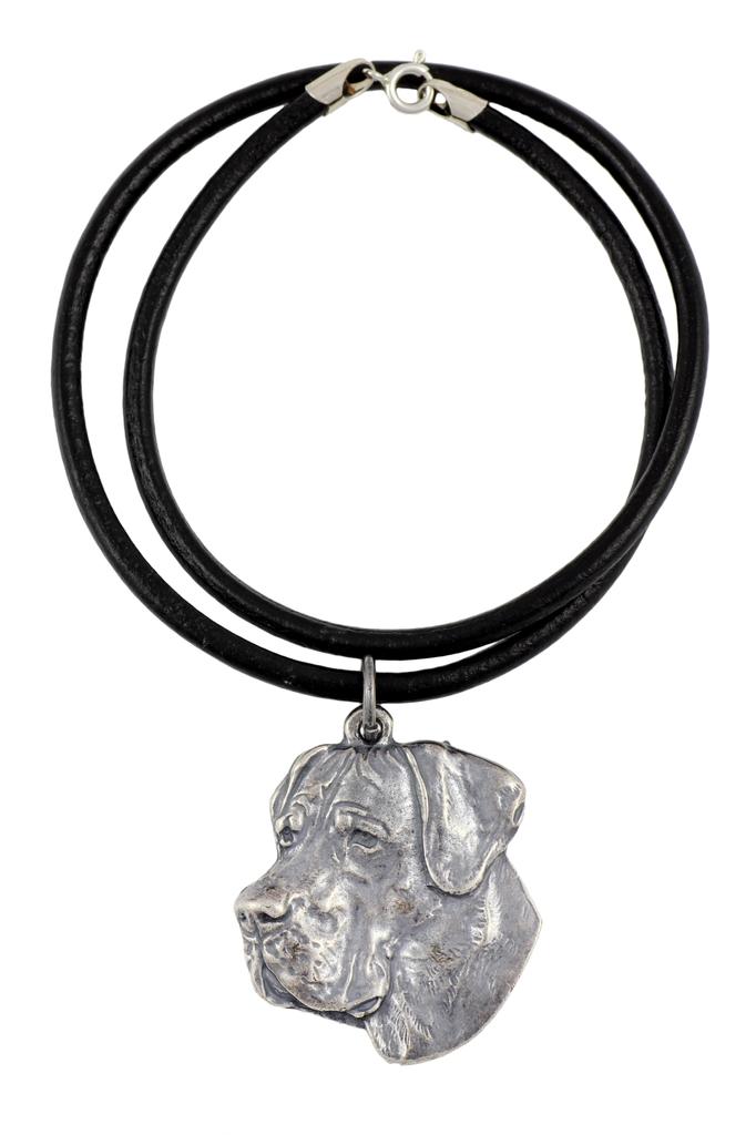 Great Dane II – Dog Necklace In Gift Box, Silver-plated Locket for Dog Fan | Art-Dog