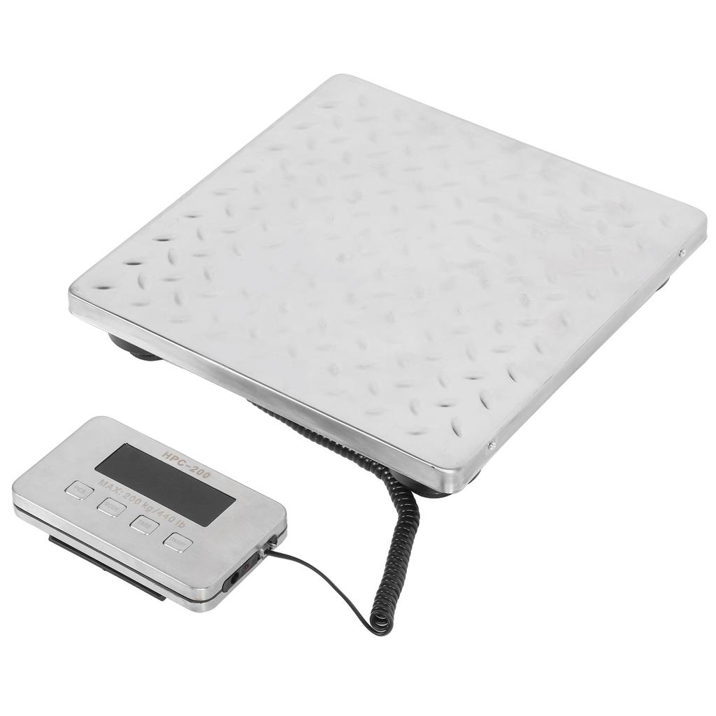 200kg Stainless Steel Platform Postal Shipping Scale for Busniess Office Home Warehouse Package