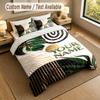Decorative Artwork Theme Personalized 3Pcs Bedding Set Custom Text & Name 1 Sheet 2 Pillowcases Household Bedding 1pc