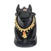 Black Polyresin Small Size Nandi Ji Maharaj Bull Statue Idol Murti For Home Shivling Puja Pooja Vastu Car Dashboard, Fantasy, 7.5 Cm, 3 Cm
