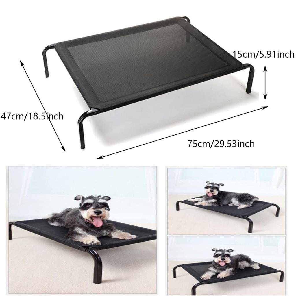 For  Elevated Dog  Sofa Bed 3 Sizes Available Outdoor Pet Bed Dog & Cat Camping Bed Black