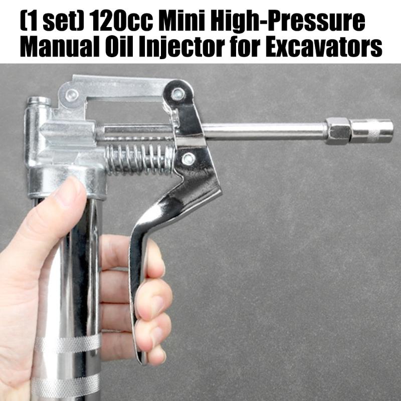 Manual 120cc Mini High Pressure Oil Dispenser Grease Applicator for Car Motorcycle Light Maintenance Accessories Care
